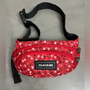 Dakine Red and Black Floral Waist Bag